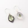 Green Amethyst Gemstone 925 Sterling Silver Jewelry Drop/Dangle Earrings For Her EE-164-14