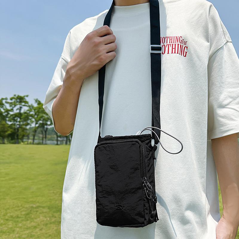 Women's Contrast Color Crossbody Bag Men's Outdoor Sports Mobile Phone Bag Lightweight Travel Shoulder Bag