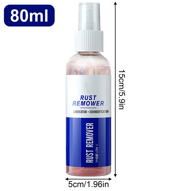 Rust Remover Spray Multi-purpose Wheel Rust Remover 80ml Polishing and Cleaning Auto Maintenance Iron Powder Cleaning Agent