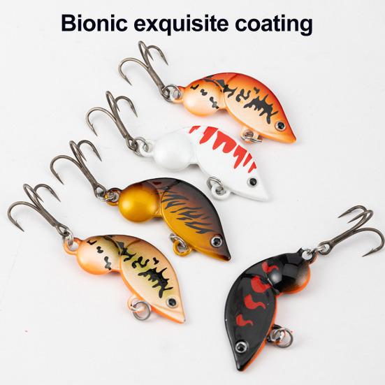 Lure Bait with 3D Simulated Eyes Bright Color Realistic Looking Artificial Lure Bait Swimbait with Treble Hook Fishing Gear