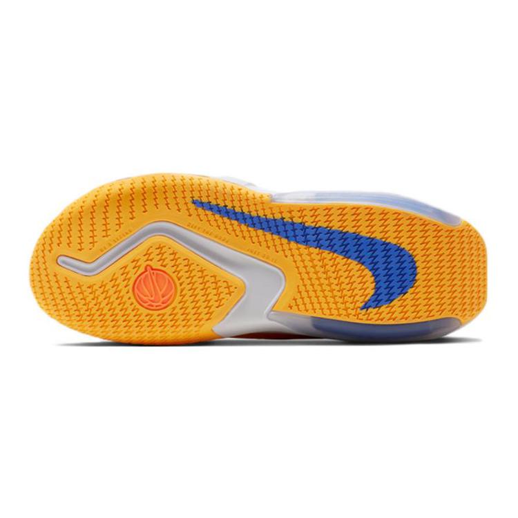 New Nike Air Zoom Crossover Low Top Basketball Shoes White Orange Blue, Single Layer Teenagers FD4638-181