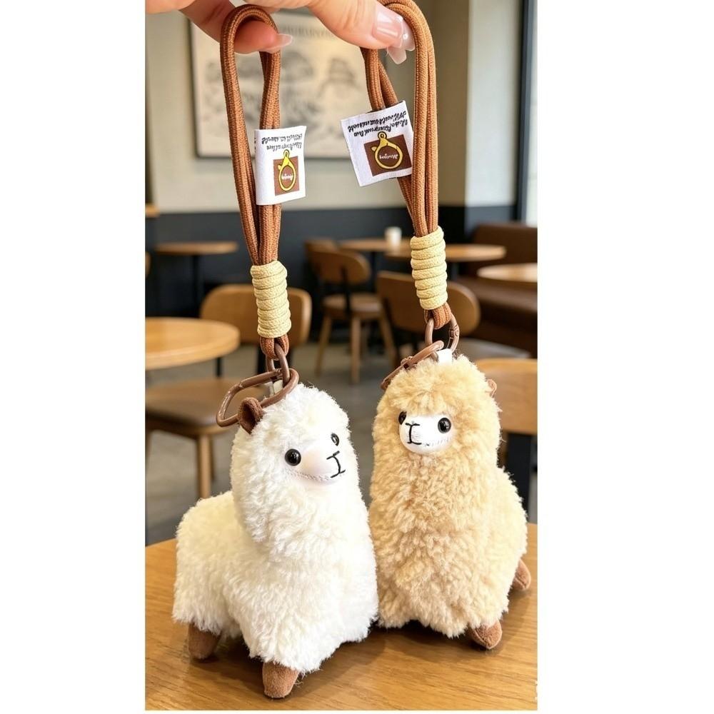 Lightweight Alpaca Plush Pendant Toys Velvet Stuffed Animal Bag Charm Gifts