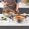 Meisuijijia 304 Stainless Steel Double-Tier Steamer Pot
