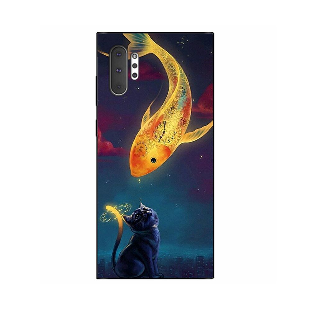 For Samsung Galaxy Note 10 Plus Case Color Painted Soft Liquid Silicone Camera Protection Phone Cover For Samsung Galaxy Note 10