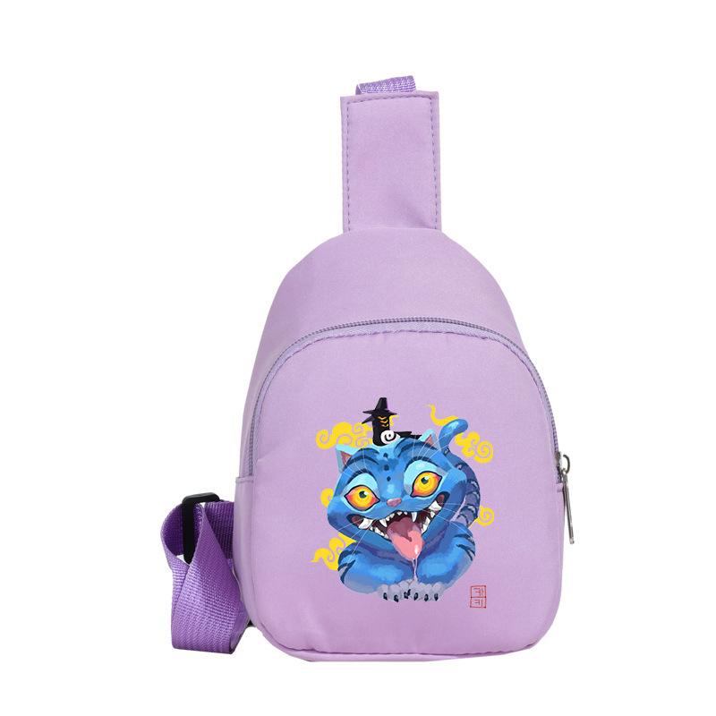 Versatile Messenger Bag Anime Cartoon Cartoon Print Cute Breast Bag Children'S Shoulder Bag