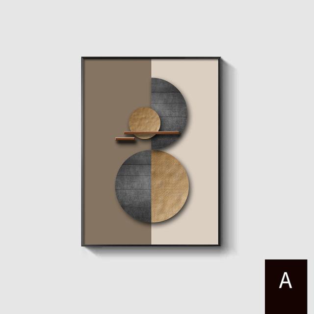 Nordic Luxury Posters and Prints Abstract Geometric Wall Art Color Block Canvas Painting for Living Room Home Decoration Cuadros