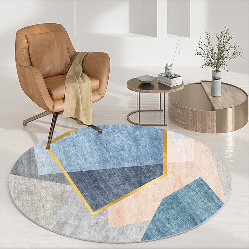 Round Carpet Floor Mat Office Swivel Chair Mat Living Room Coffee Table Mat Bedroom Bedside Carpet