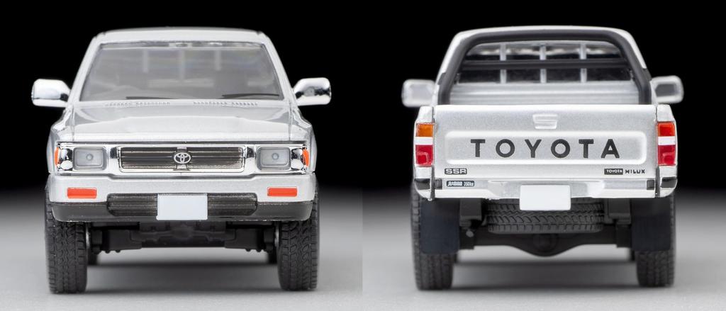 TOMYTEC Tomica Limited Vintage Neo LV-N256c Toyota Hilux 4WD Pickup Double Cab SSR Silver 1991 Model (Assembled) 333197