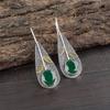 Green Onyx Earrings, 925 Sterling Silver Jewelry, Gift For Women Handmade Earrings Gemstone Jewelry