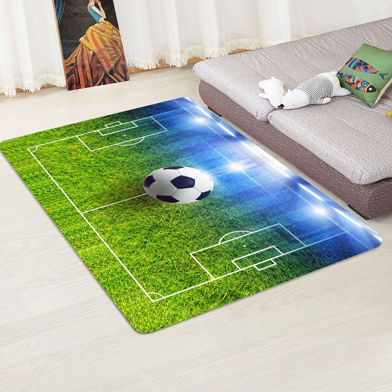 

Rug Flannel Area 2018 Football Rug Boys Game Play Mats Carpets For Living Room B,40*60cm