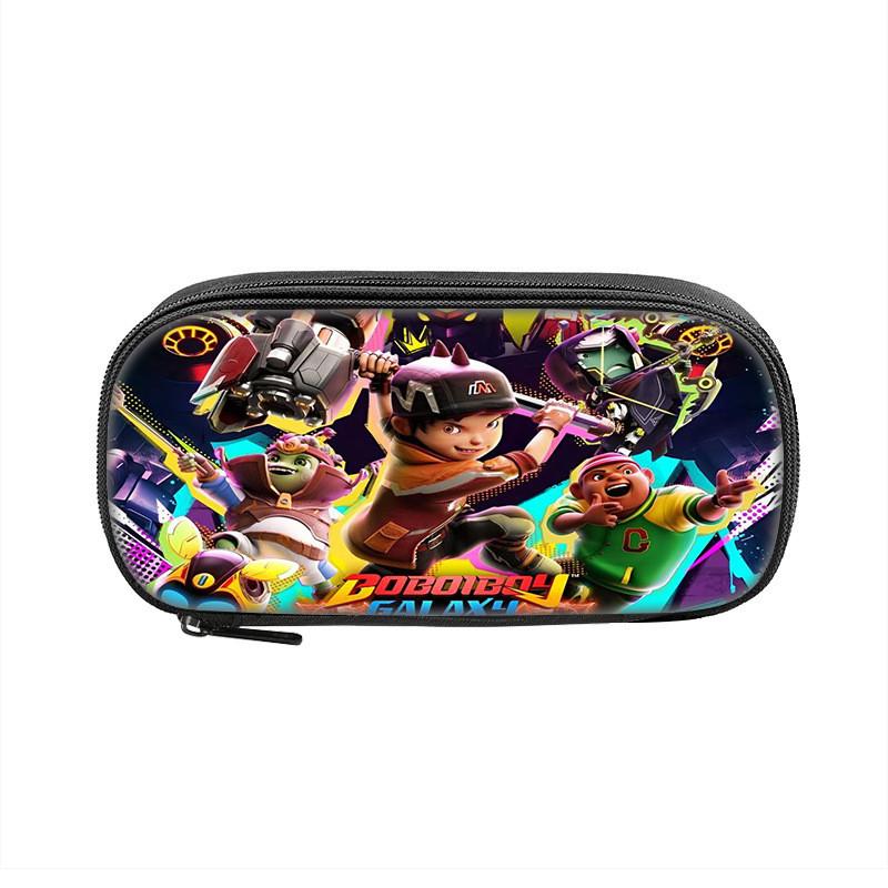 Boboiboy Pencil Case For Kids Nylon Storage Bag With Cartoon Design