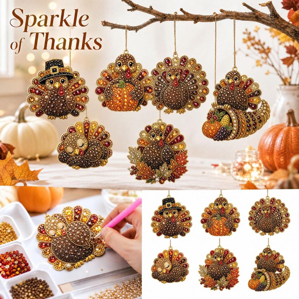 Seasonal Pendant Ornament Set for Hanging Decoration - Decorative Charm Accessories