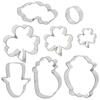8pcs St Patrick Day Cookie Cutters Metal Cookie Molds Biscuit Cutter Metal Cookie Molds - Pjun