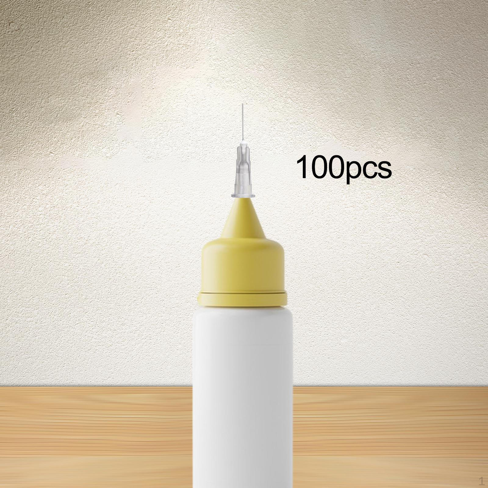 

100 шт. тупых наконечников для дозирования клея, инструменты для нанесения клея, промышленный дозатор жидкости для серый