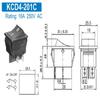 KCD4 Rocker Switch: 16A, 250V, 4/6 Pins, 2/3 Positions, with Lighted Reset Button