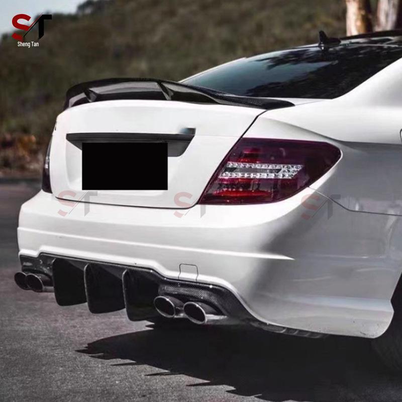 Mercedes W204 C63 AMG Carbon Fiber Rear Diffuser Body Kit.