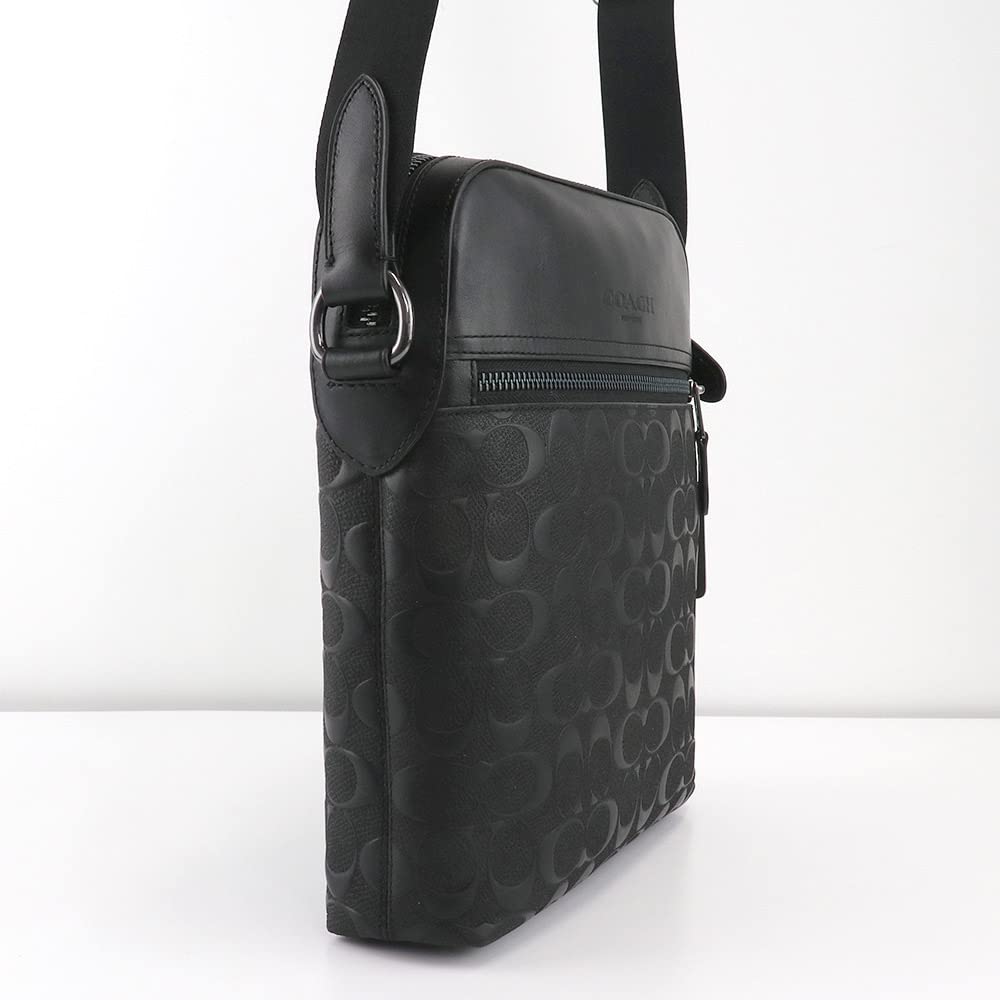 Geantă de umăr 4009 Signature [Coach] pentru bărbați (QB/BK Negru) [Articol]