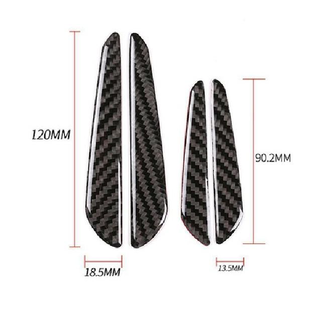 For BMW X3 F25 X4 2011-17 Real Carbon Fiber Outside Door Anti-Scratch Cover Trim