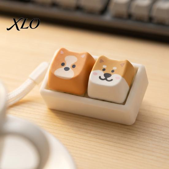 Dog Theme Fidget Keyboard Cartoon Toy, 1/2/3/4/9-Key Push Button Stress Adults Sensory Toys Relief Mini for Backpack Handbag Purse Charm Office