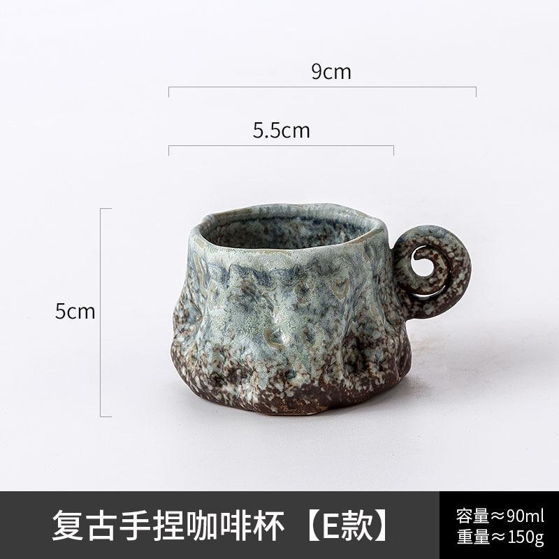 Keramik Espresso Tassen mit Henkel Porzellan Schnapsgläser Handgeformte Unregelmäßige Demitasse Tassen für Kaffee oder Tee Teetasse