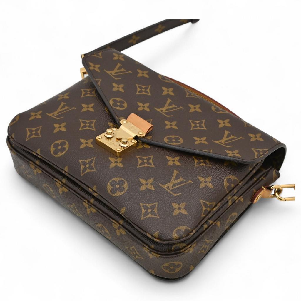 Auth LOUIS VUITTON Monogram Pochette Metis MM 2Way Bag Brown Canvas Women’s lv88134zz