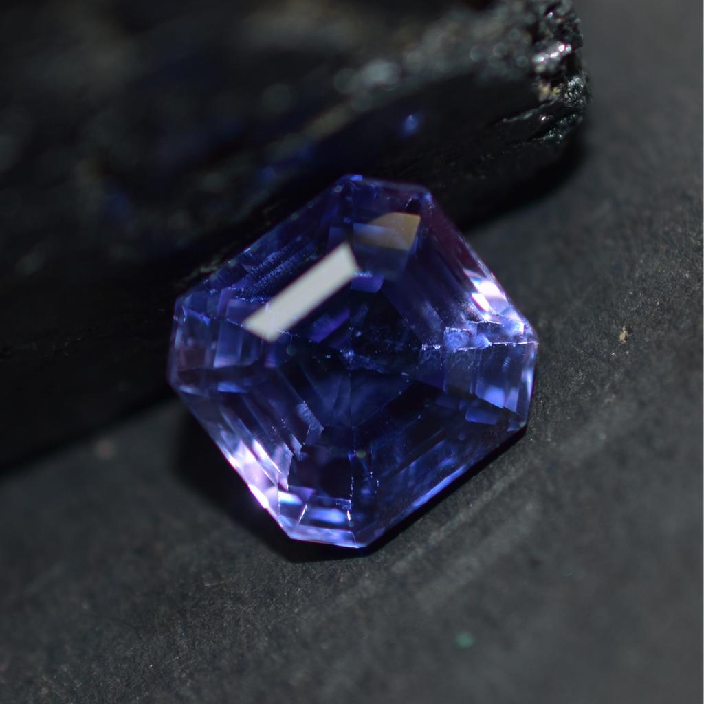 Natural Purple Amethyst Loose Gemstone Brazilian 8.35 ct Square Cut for Jewelry Making and Crafts