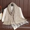 Autumn And Winter Imitation Cashmere Shawl Women'S Ethnic Style Warm Scarf Jacquard Tassel Women'S Shawl
