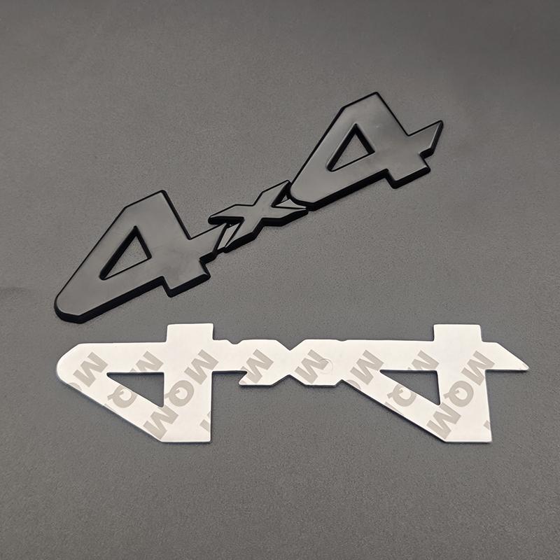 

3d Metal Red Chrome Black Logo 4X4 Emblem Letters Decal Car Rear Trunk Badge for Toyota Tundra 4x4 Sticker Adhesive Accessories