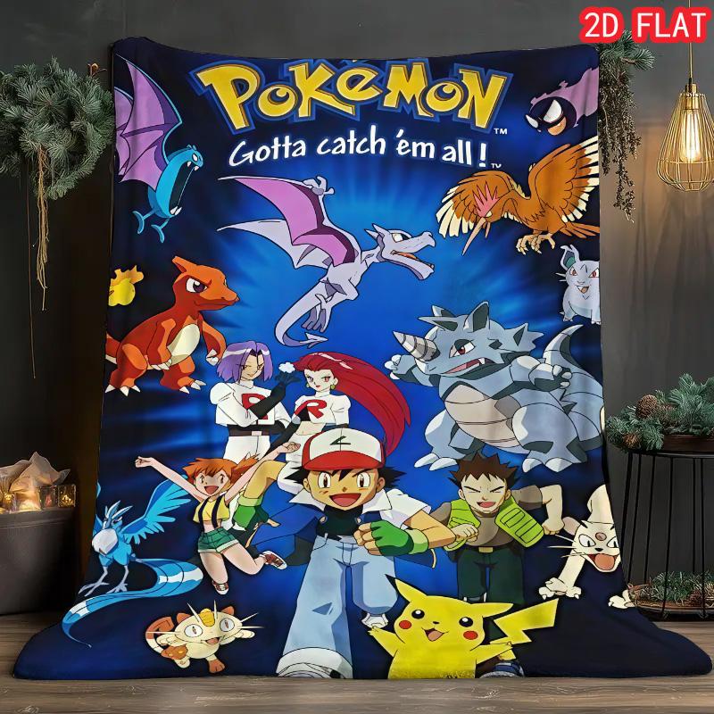 

Premium Pokemon Blanket Soft Warm Lightweight Throw for Bedroom Living Room Ideal Gift for Boys Girls and Adults THW 75x90cm