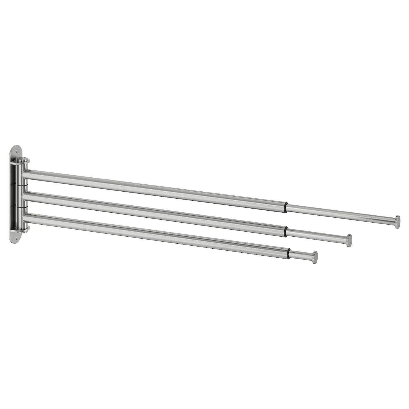 

IKEA BROGRUND: Towel holder with 3 bars, stainless steel (404.267.08)