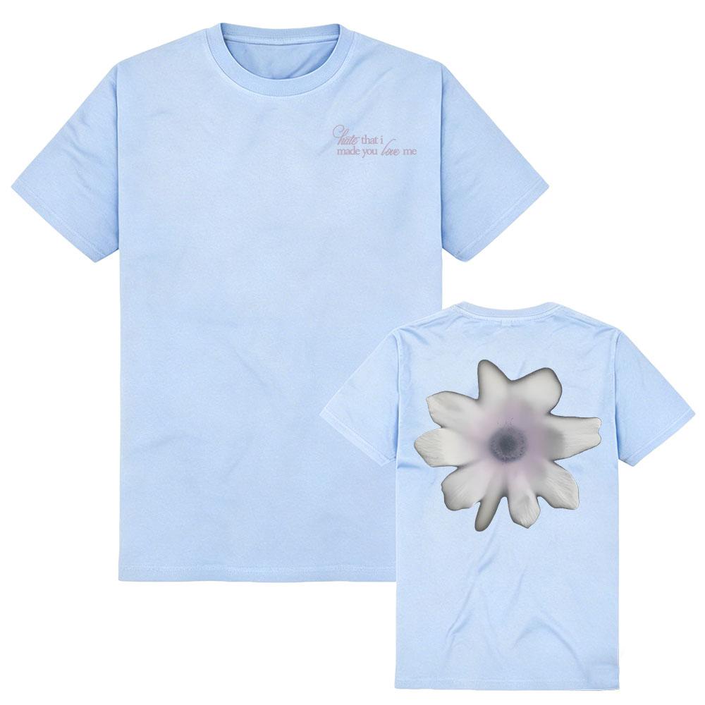 Hate That I Made You Love Me Photo T-shirt Ariana Grande Petal Flower Design Graphic Print Tees Short Sleeve Cotton Female Shirt