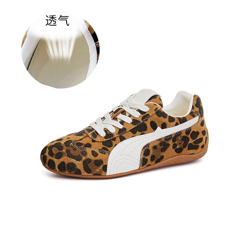 Leather Forrest Gump shoes women's 2025 autumn new flat-soled sports shoes women's casual low-top women's shoes trendy versatile shoes children