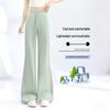 MINISO Women's Ice Silk Slim-Fit Micro-Flared Pants