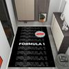 Kräftiges weißes Logo Design Fußmatte Geeignet für Außenbereiche Eingangsbereiche Esszimmer Spielzimmer Rutschfester Teppich Büros dekorieren Perfektes Geschenk für Frauen/Männer