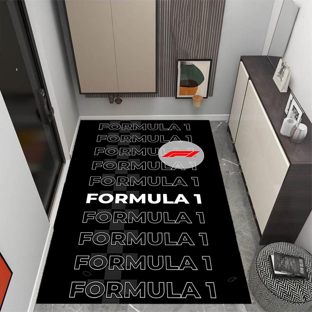 Kräftiges weißes Logo Design Fußmatte Geeignet für Außenbereiche Eingangsbereiche Esszimmer Spielzimmer Rutschfester Teppich Büros dekorieren Perfektes Geschenk für Frauen/Männer