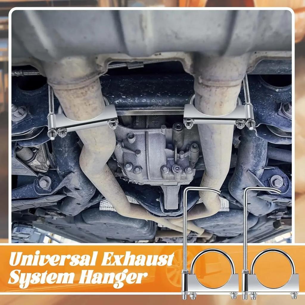 2.5 Inch Automobile Exhaust Clamp Hook Exhaust Clamp with Hanger Exhaust Clamp Clamp with Hanger Rear Muffler Hanger