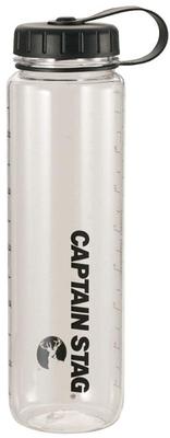 CAPTAIN STAG Water Bottle Sports Bottle Water Bottle 1000ml Direct Drinking with Rice Scale 6 Cups Black UE-3394