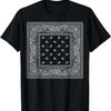Schwarzes oder Dunkles Bandana-T-Shirt