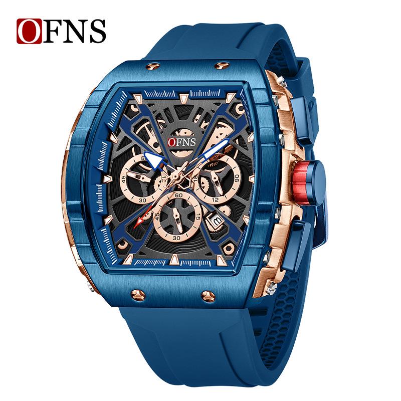 Oufanni Quartz Creative Barrel Men s Waterproof Business Watch