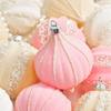 12pcs Irregular Christmas Spheres Pendant 6cm Christmas Tree Ornaments Xmas Velvet Balls  Kid Gift