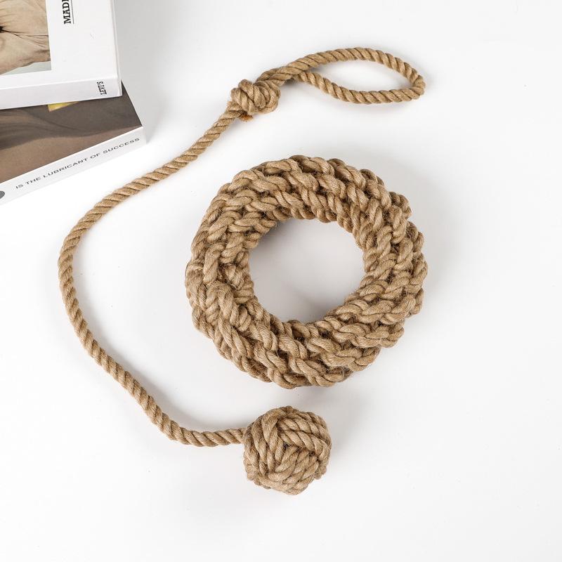 Dog Pet Toy Cotton and Linen Rope Ball Pet Toy Decompression and Bite-resistant Toy Set