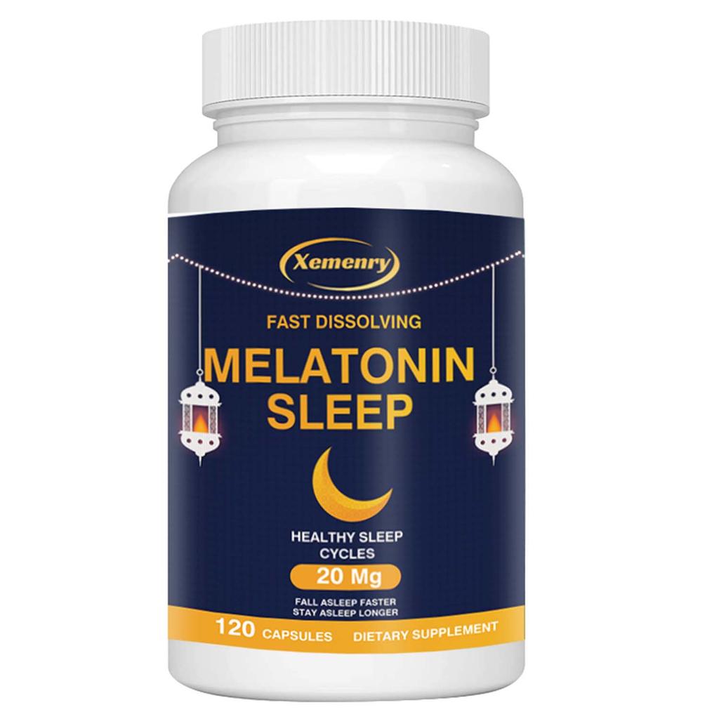Melatonin 20mg - Provides Natural Sleep Support, Promotes Calmness & Relaxation