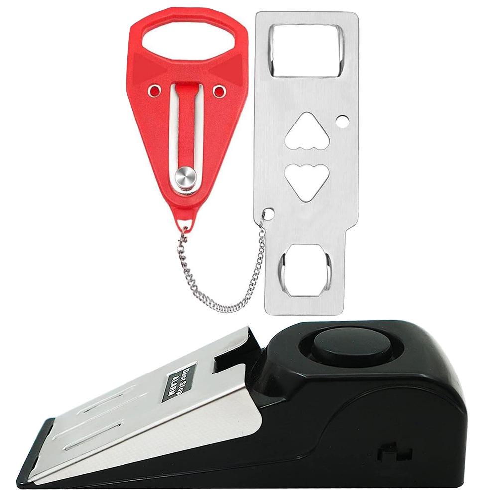 New Anti-Theft Doorstop Alarm: Door Wedge Gap Alarm for Hotel and Home