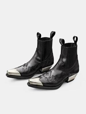 New Vintage Spanish Autumn Iron Head Platform Men's and Women's Punk Flat Replacement Chelsea Short Boots