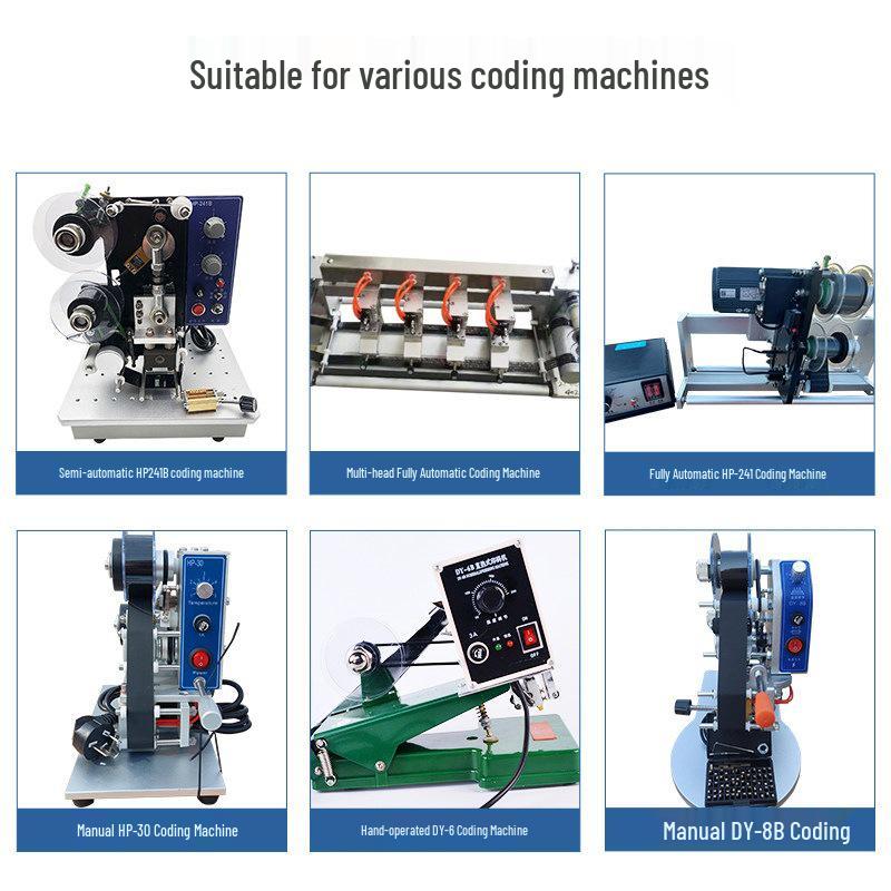 Character Wheel - 241 DY-8 Ink Ribbon Coding Machine, 2×4 & 2×3×15 Character Wheels for Date Coding in Vertical Packaging
