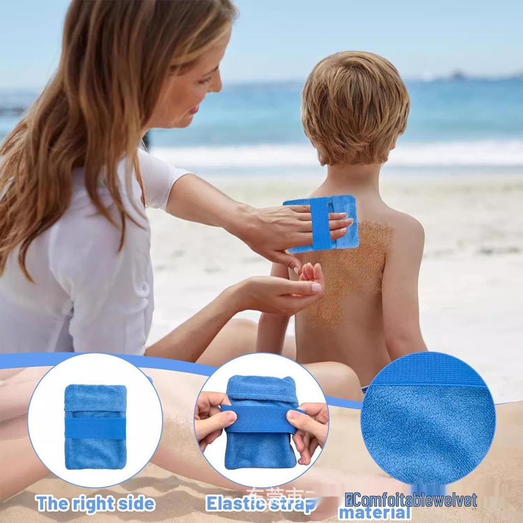 Reusable Beach Sand Removal Bag & Soft Gloves for Sand-Free Camping & Vacations