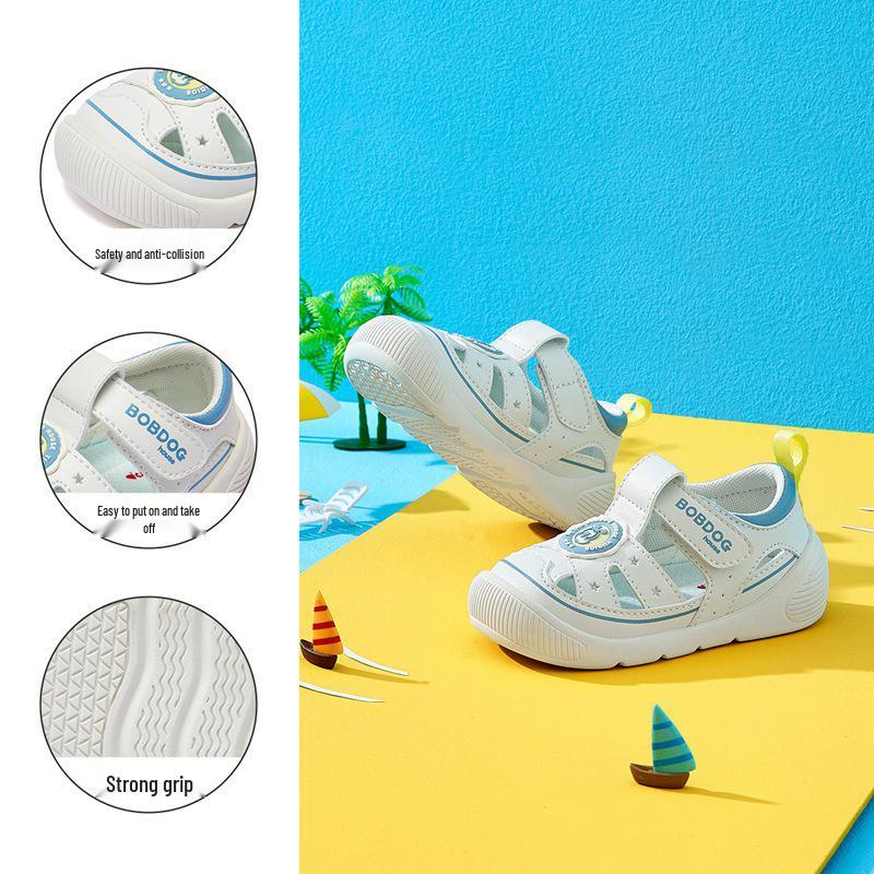 Babu Dou 2025 Summer Breathable Mesh Beach Sandals for Kids