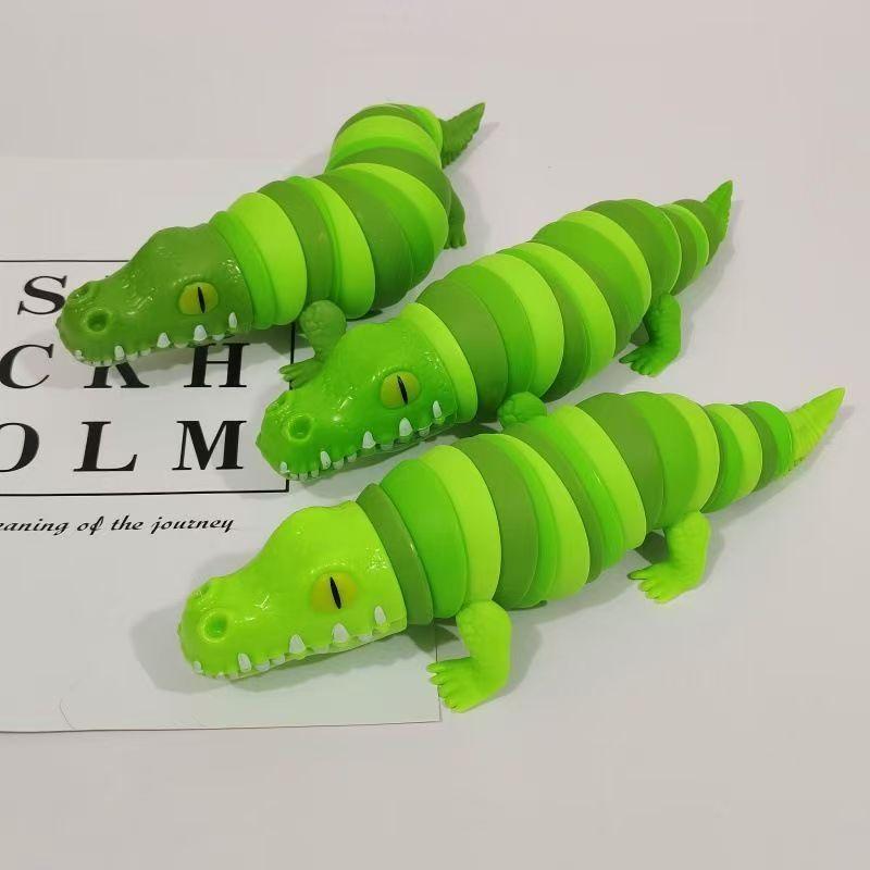 Alligator Caterpillar Unique Articulated Children'S Exploration Fun Toy 3D Sensory Fidget Toy Pressure Relief Anti-Anxiety Toy