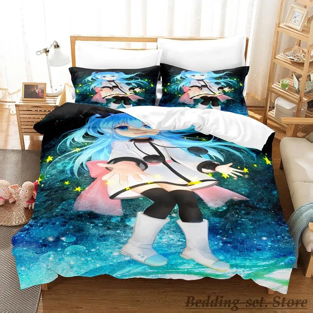New Sora No Method Celestial Method Bedding Set Single Twin Full Queen King Size Bed Set Adult Kid Bedroom Duvetcover Sets Anime