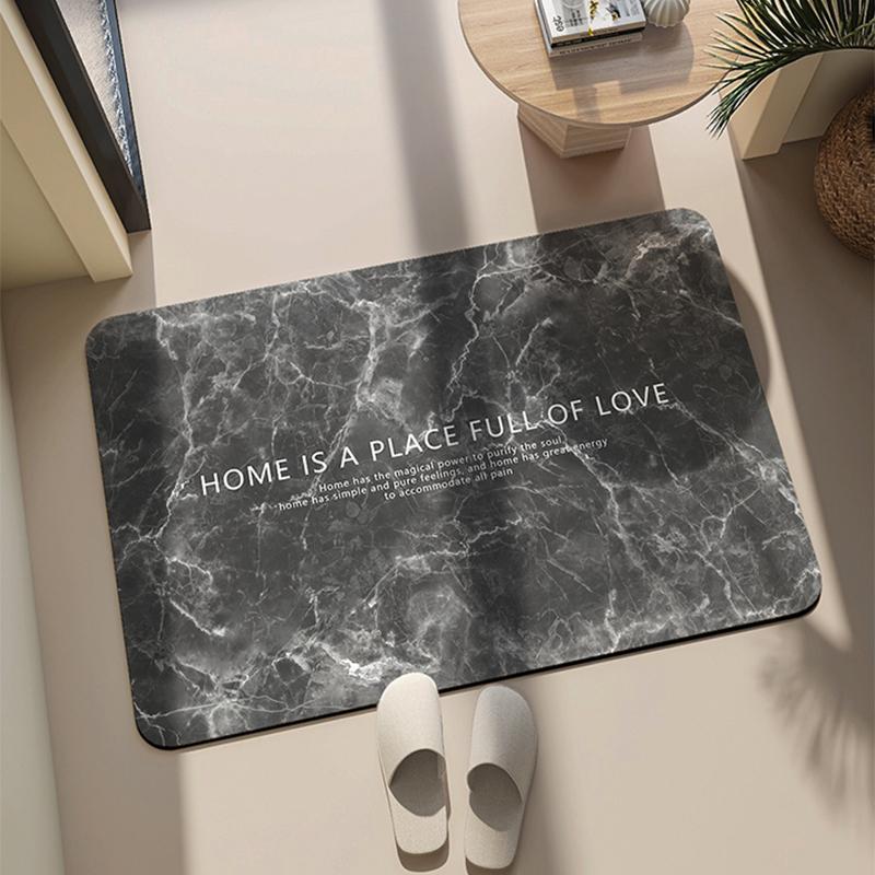 Diatom Mud Bathroom Bath Mat Rug Diatomite Pad Super Absorbent Bath Carpet Non-slip Quick Drying Shower Bathtub Foot Mat Doormat